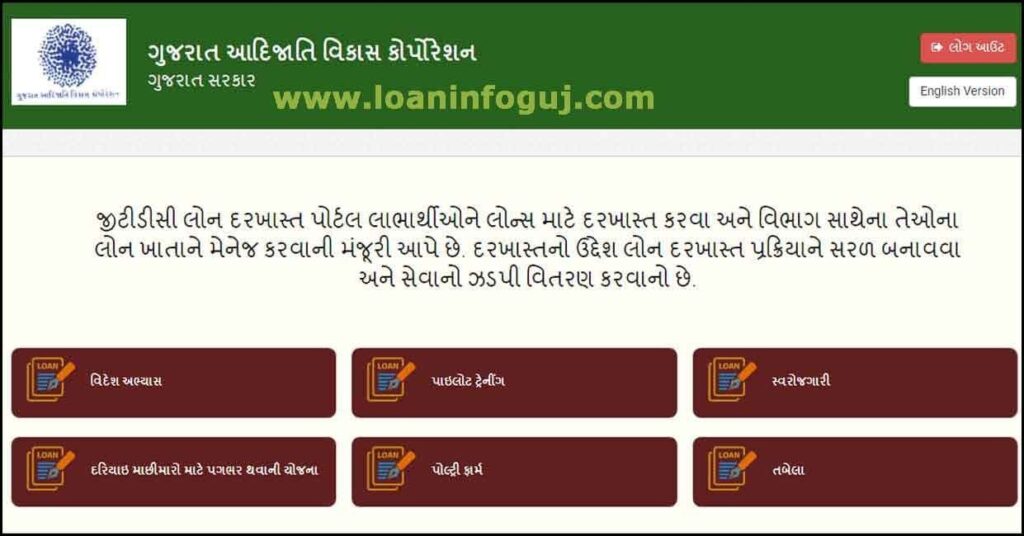 Gujarat Tribal Development Corporation | Adijati Nigam Gujarat | Loan Apply 