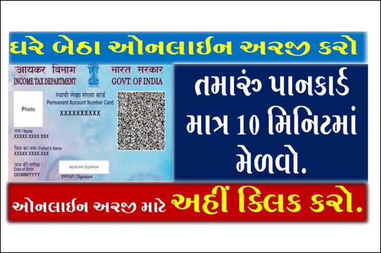 Instant PAN Card In Gujarati । માત્ર 10 મિનિટમાં મેળવો તમારું પાનકાર્ડ